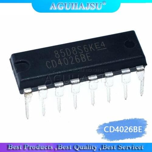 10PCS CD4026BE DIP CD4026 DIP16 HEF4026BP DIP-16 HCF4026BE new and original IC