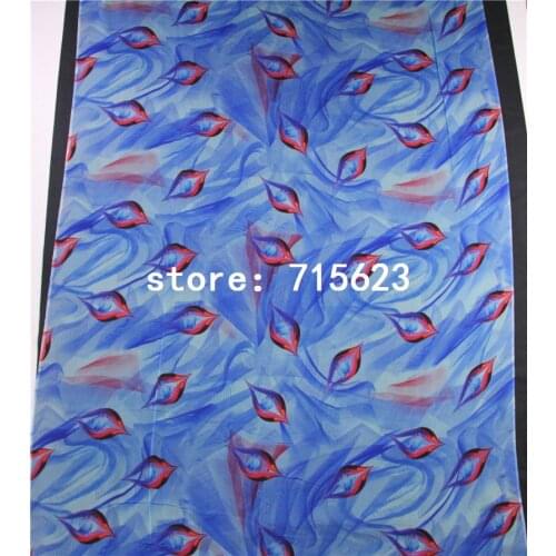 1607011 silk fabric printed silk chiffon fabric for silk dress