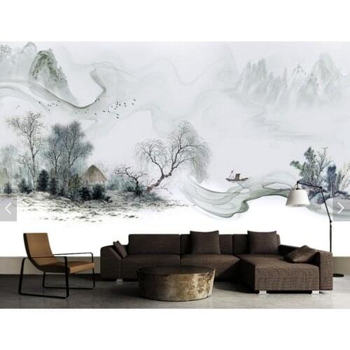 Chinese style ink landscape 3d wallpaper custom mural,living room bedroom TV sofa wall study room kitchen wall papers home decor