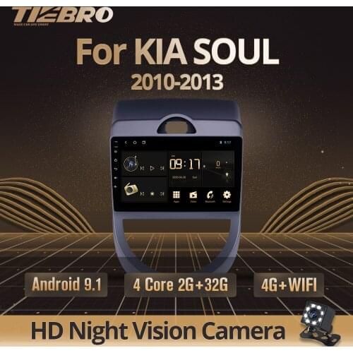 TIEBRO 2DIN Android9.0 Car Radio For KIA SOUL 2010 2011 2013 Multimedia Video Player GPS Navigation Stereo Bluetooth NO 2DIN DVD