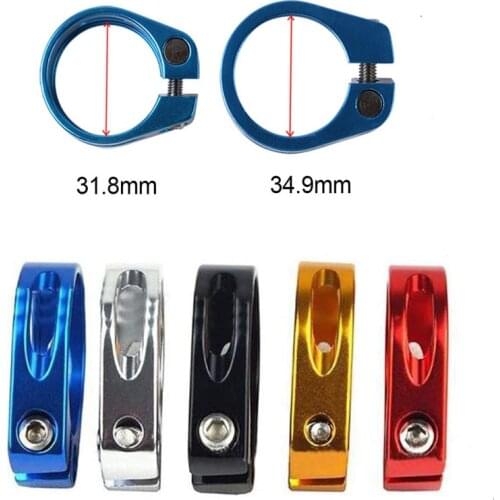 31.8mm/34.9mm Bicycle Seatpost Clamp Bike Quick Release Aluminium Alloy Seatpost Collar