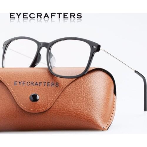 Black Vintage Retro Gradient Slim Frame Eyeglasses Frame Womens Mens Transparent Clear Lens Optical Glasses Spectacles Eyewear