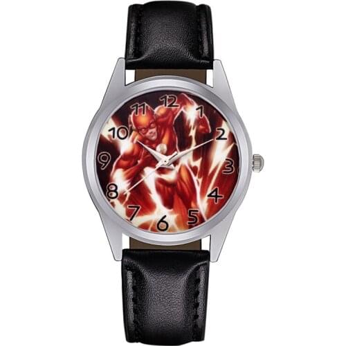 Cartoon style Childrens Watches Kids Student boys girls Quartz Leather strap Wrist Watch Jc08