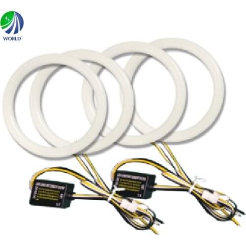 Dual Color Car Angel Eyes Led Car Halo Ring Led Angel Eyes Headlight DRL Daytime Running Light,for Car Auto 12V