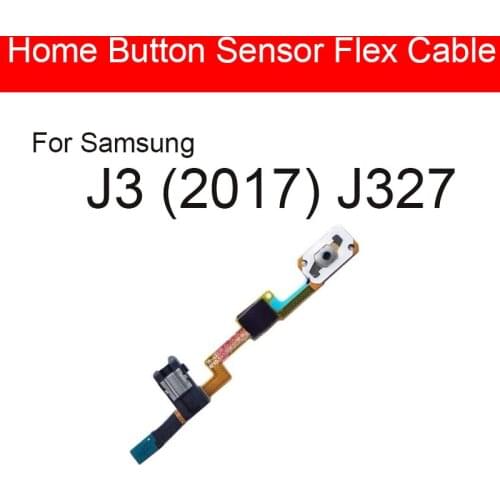 Home Button Flex Cable For Samsung Galaxy J3 (2017) J327 Menu Key Return Button With Audio Jack Flex Ribbon Cable