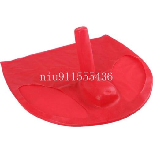 Latex Mens Sexy Shorts Briefs underpants with sheath Rubber underwear with condom underwear Shorts Cekc Zentai Fetish