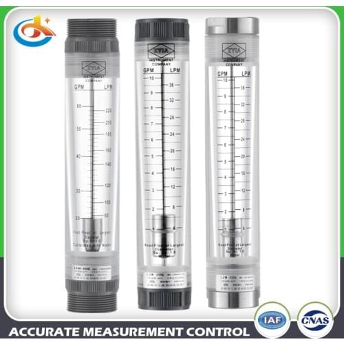 LZM-25G Flow Meter Acrylic Water Tube Type Liquid Flowmeter Air Rotameter Gas Flow Sensor