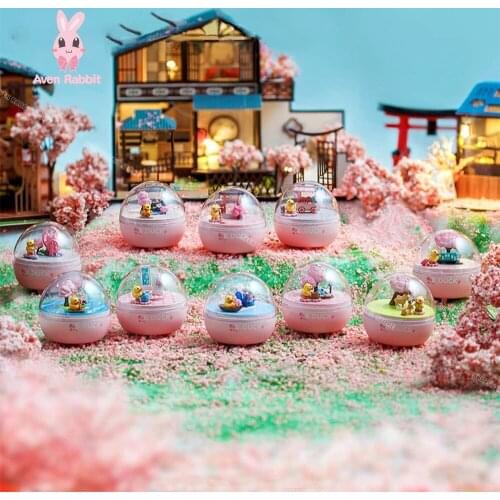Little Yellow Duck Sakura Town Music Blind Box Toys Figures Action Surprise Box Guess Blind Bag Toys for Girls Caja Sorpresa
