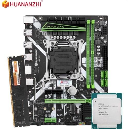 HUANANZHI X99 8M F Motherboard with Intel XEON E5 2630L V3 with 1*8G DDR4 NON-ECC Memory Combo Kit Set NVME USB3.0