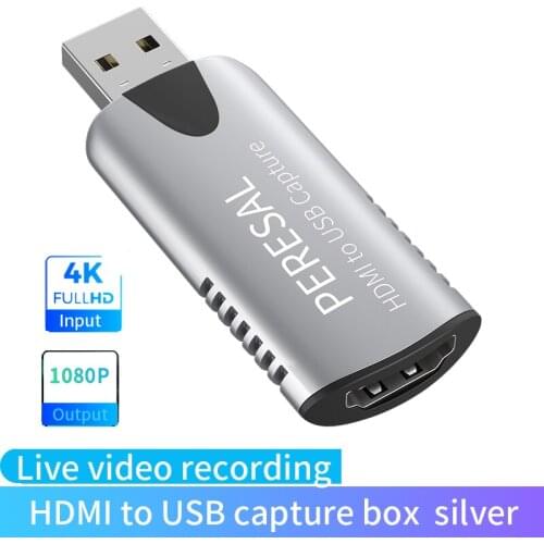 Micro HDMI to USB Capture Card Video Recording Box for Sony A7R3 A7R4 A7M3 A7M2 A6400 camera connect to laptop/computer/host