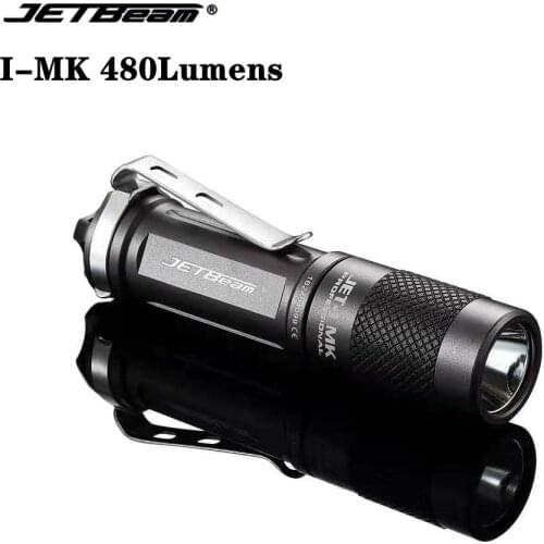 JETBEAM I-MK Mini Flashlight 480Lumens Super Bright 3 Lighting Modes Use XP G2 LED Waterproof Keychain Light For Outdoor Camping