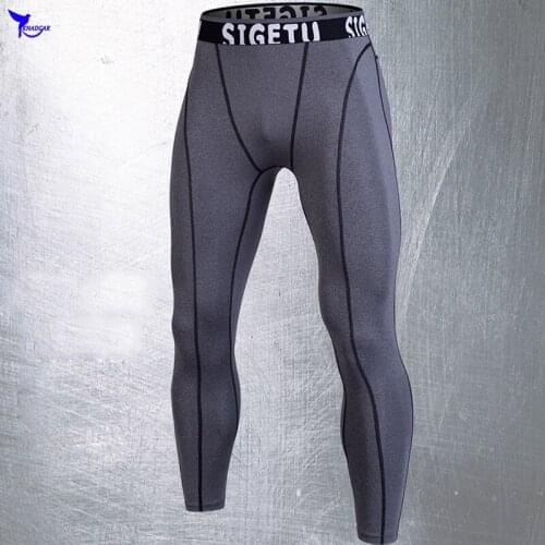 Mens Quick Drying Running Compression Tights Sports Leggings Breathable Fitness Gym Training Pants Jogging Basketball Sportswear