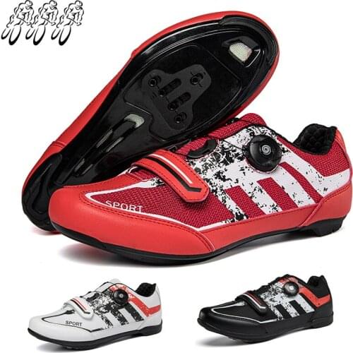 2021 New Cycling Shoes Male Sapatilha Ciclismo Self-Locking Non-Slip Road Bike Sports Shoes Racing Female Mountain Bike Shoes