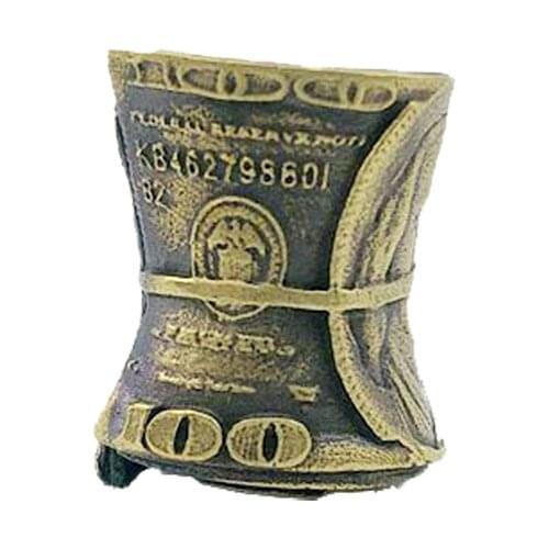 Outdoors DIY Tools EDC Brass 100 Dollar Knife Beads Lanyard Pendants Key Rings Accessories