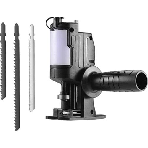 Reciprocating Saw Set Portable Multifunctional Electric Drill Chainsaw Safe Woodworking Tools for Wood and Metal Cutting