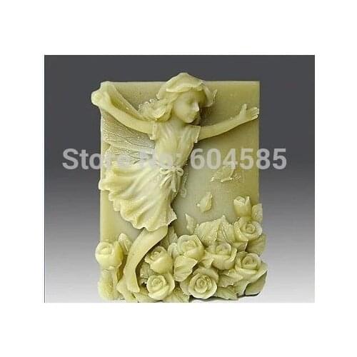 New Happy Running Girl Craft Art Silicone Soap mold Craft Molds DIY Handmade soap molds