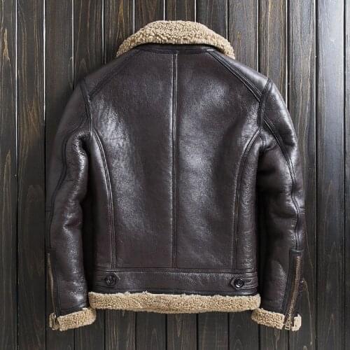 Winter New Fur Integrated Mens Short Hood Leather Jacket Trendy Haining Genuine Leather Clothes Fur Jacket coat 2020