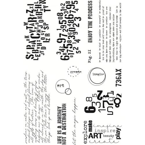 Printing Background Stamp 2021 Transparent Clear stamp DIY Silicone Seals Scrapbooking / Card Making