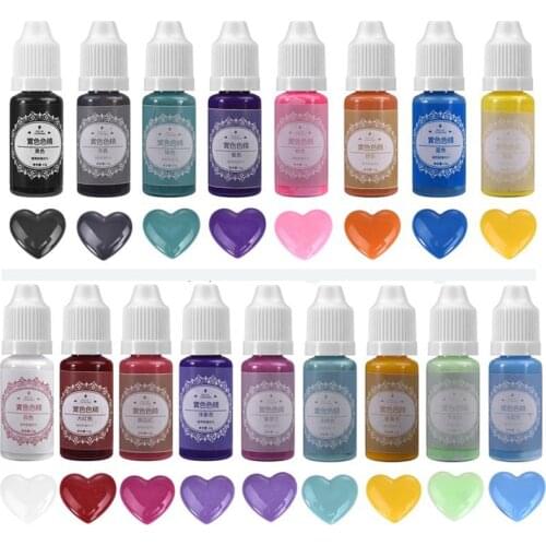 10g UV Epoxy Silicone Mold Pigment DIY Resin Pigment Alcohol Ink Diffusion Colorant Dye For Resin Crafts Home Jewelry Making