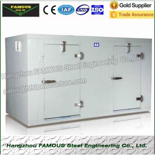 Polyurethane cold Room Refrigeration Unit And Refrigeration Freezing Room , Modular Cold Storage For Food