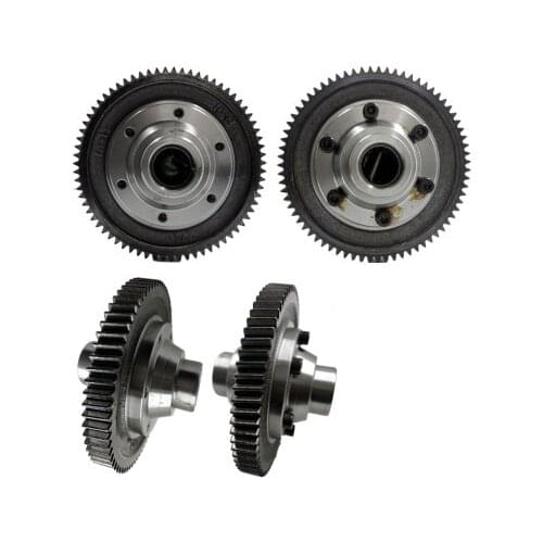 Electric tricycle differential gear package, 71, motor tooth box, 68-73 rear axle shifting assembly, fork secondary gear
