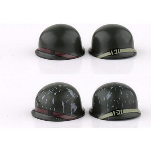 NEW WW2 Military USA Army Soldiers helmet Accessories Building Blocks American Soldier Figures M1 helmet Accessories Bricks Toys
