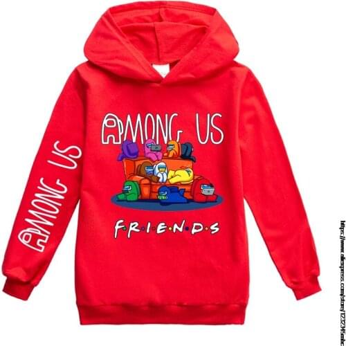 Among Us Hoodies Boys Kawaii Winter Warm Hoody Funny Impostor Graphic Streetwear Fashion Loose Children Among Us Sweatshirts