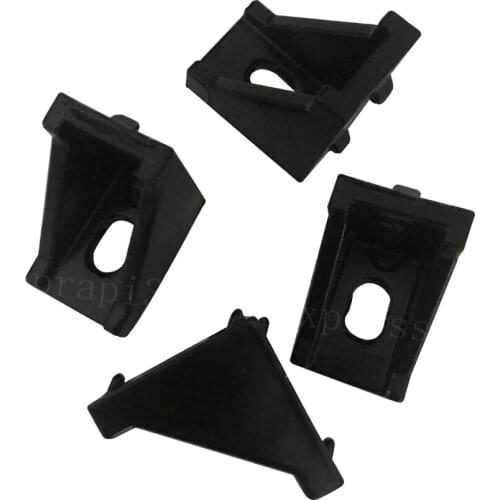 50pcs 2028 Black and Sliver Bracket Aluminum Profile Corner Fitting Angle for 2020 Aluminum Profile 3d Printer Parts