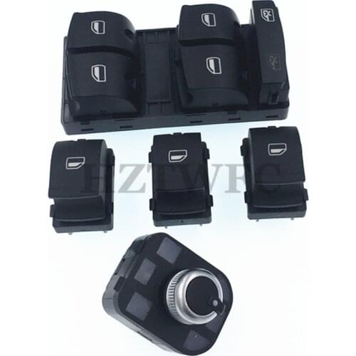 High Quality Power Window Mirror Switch Button 4F0 959 851 4F0 959 855 4F0959565 For AUDI A6 S6 C6 RS6 A6 Allroad Quattro A3 Q7