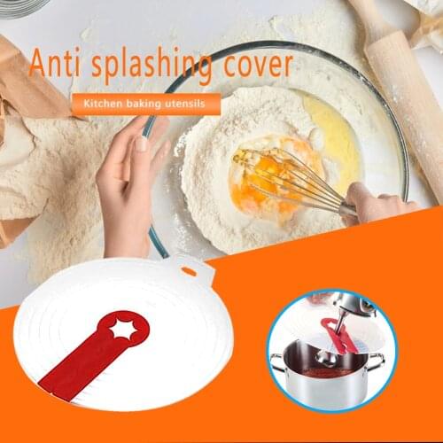 Eggs Cream Plastic Mixer Cover Bowl Whisks Screen Baking Beat Eggs Splash Guard Bowl Lids Cooking Gadgets for Kitchen