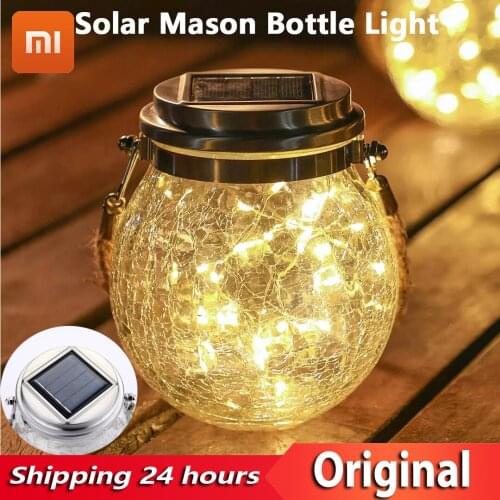 YOUPIN Solar Bottle Light Smart Glass Ball Night Light Outdoor Portable Solar Recharge Decorative Lamps for Garden Restaurant