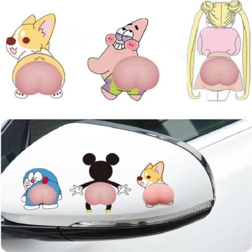 Guard Anti Chafing Car Door Protector Anti-scratch Cute Butt Strip Body Decoration Bumper Lip Protection Anti-collision Glue New