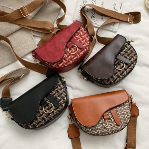 Womens waist bag 2020 autumn new wide-shouldered lad bag ins small bag saddle bag stiletto shoulder bag