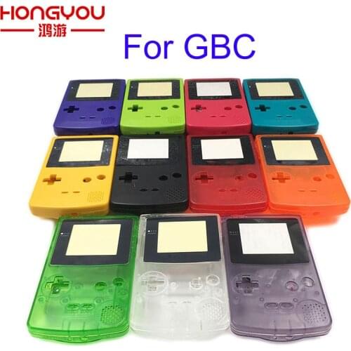 20Sets Clear shell case Replacement For Gameboy Color GBC game console full housing
