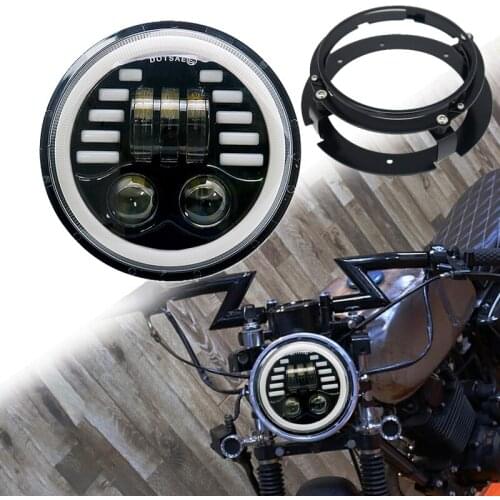 5.75inch Motorcycle LED Headlight bracket With 5-3/4 LED Headlight Head lamp High /Low beam Turn signal light