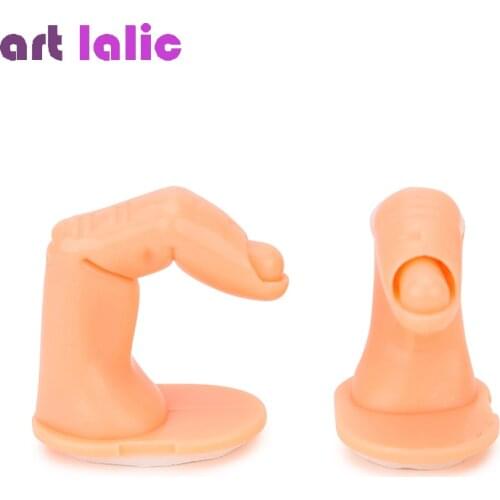 5 Pcs Fake False Practice Display Fingers Nail Art Tools Tips UV Gel Acrylic Training