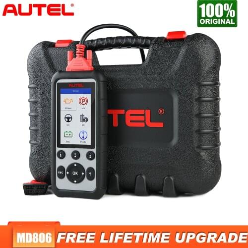 Autel MD806 Obd2 Scanner Diagnostic Auto Tool Car Diagnostic Four System Diagnoses EPB/Oil Reset/BMS DPF Batter Than MD805 MD802