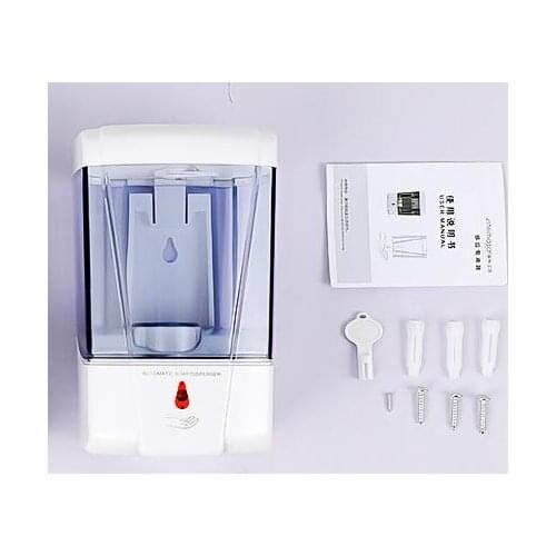 No punching type wall mount 600ml automatic liquid soap dispenser output 1ml