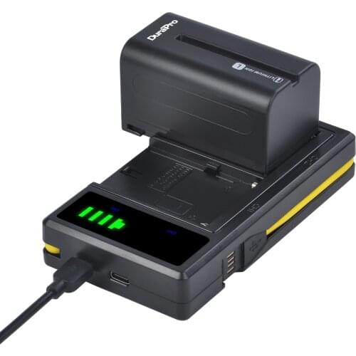 1PC 5200mAH NP-F750 NP-F770 Li-ion Camera Battery + LCD USB Dual Charger for Sony NP F970 F960 F550 F570 QM91D CCD-RV100 TRU47E