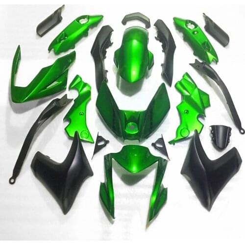 Green Black Fairing Bodywork Kit Panel Set Fit For Kawasaki ER6N ER-6N 2012-2015 Motorcycle