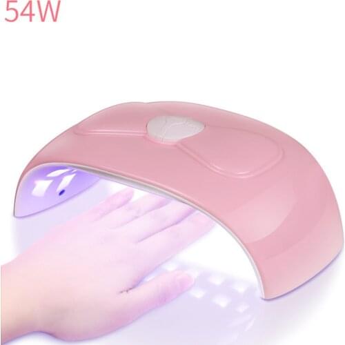 54W Nail UV Lamp Gel Polish Dryer Machine Nail Glue Baker Pedicure Manicure Light Portable UV LED Nail Lamp