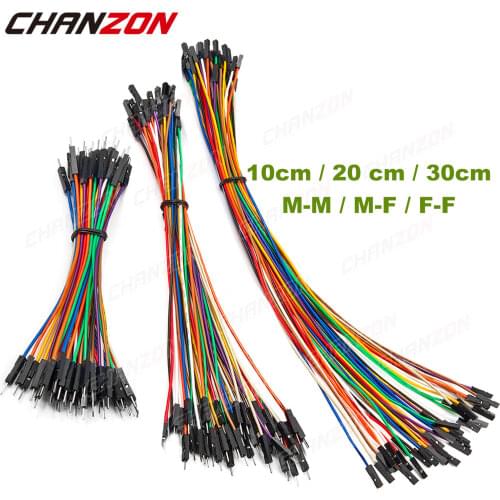 10cm 20cm 30cm Male Female 24AWG Copper Jumper Wire Dupont Cable Solderless Flexible Line Connector for DIY Arduino Breadboard