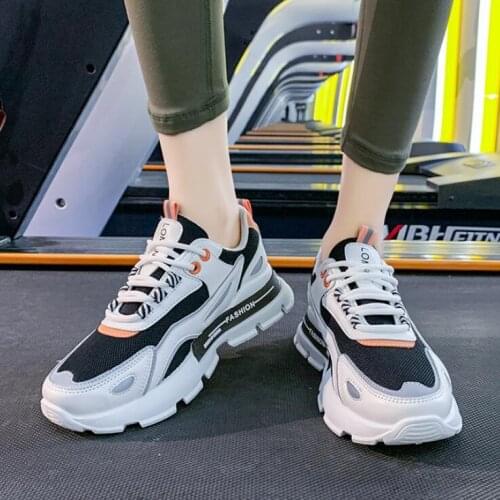 Fashion Sneakers Lightweight Womens Casual Shoes Comfortable Breathable Running Shoes Platform Wear-resistant Fitness Shoes