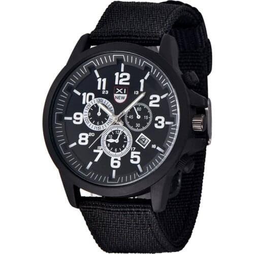 Mens Watches Fashion Nylon Band Military Army Sports Calendar Gifts Quartz Wristwatches Montre Homme Relogios Masculinos 2020