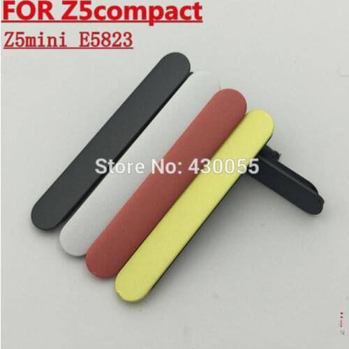 Black/White/Red/Yellow New Ymitn SIM Card Port Dust Plug For Sony Xperia Z5 MINI E5823 E5803 Z5 Compact waterproof,Free Ship