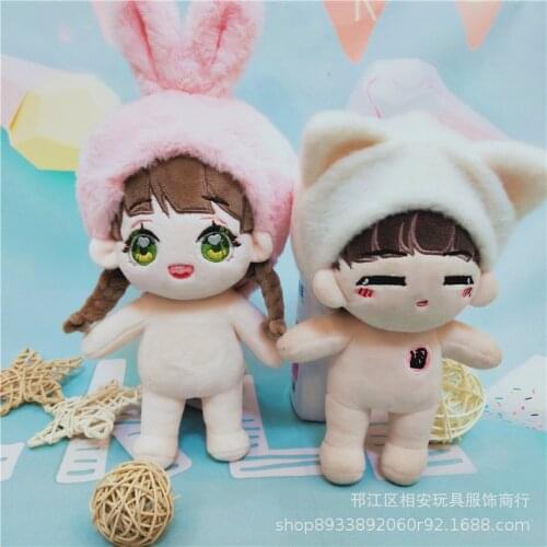 2021 New arrival cute Bunny/cat headgear Dolls Clothes & Accessoires for 20cm Dolls KPOP Fans Collection