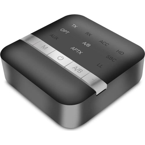 TX200 AptX Low Latency 5.0 Transmitter Receiver CSR8675 TV PC Audio Wireless Adapter Support Mobile App Operation