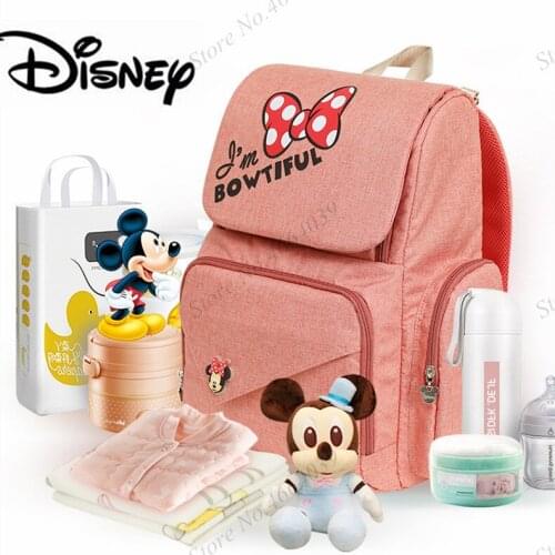 Direct sales Disney New Mummy Large Capacity Maternity Nappy Bag Travel Backpack Classic Baby Bag 2021 Diaper Bags Dropshipping