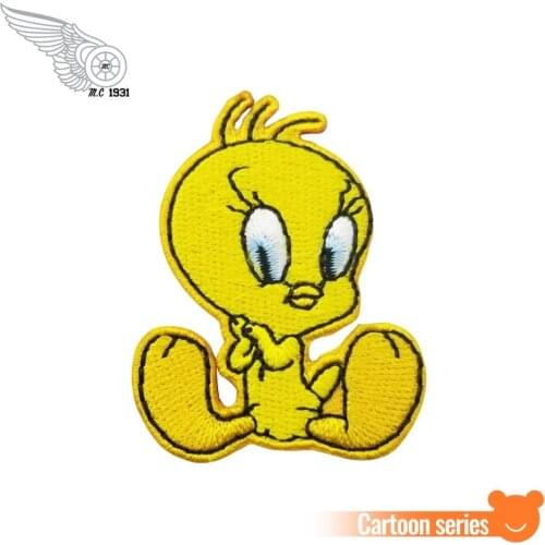 Custom Cartoon Cute Tweety - Sew Embroidery Iron On Patch Badge Clothes Fabric Applique