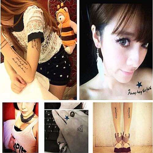 Fashionable decoration home stickers, single product men and women tattoo stickers, waterproof body painting cover sticker